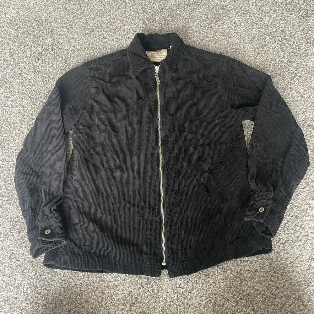 Levi’s Women’s Black Corduroy Zip-Up‎ Jacket Size S